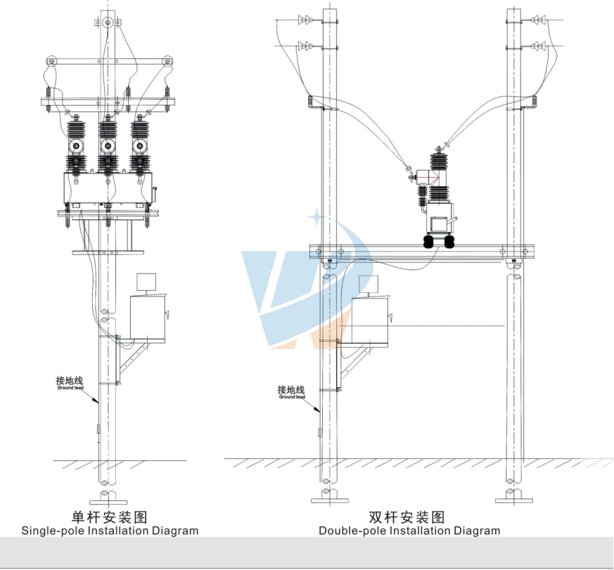 WSD-ZW32-24D型户外交流高压真空断路器