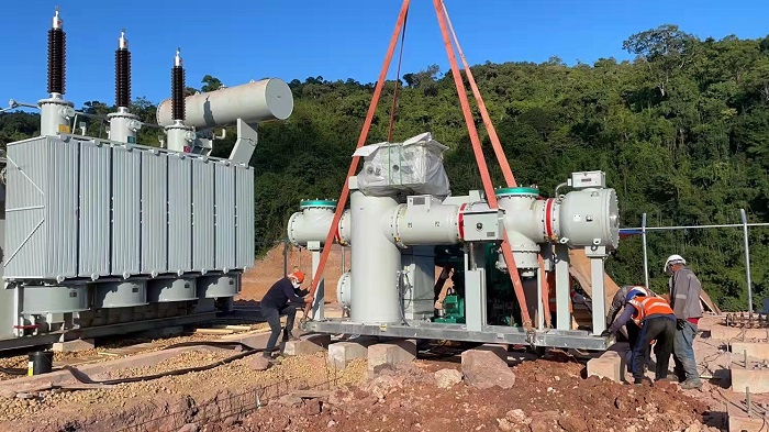 The Laos project successfully delivered electricity