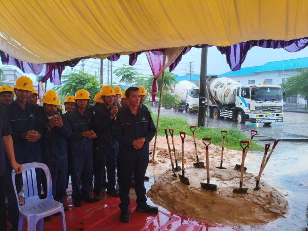 Foundation-laying Ceremony of the New Factory of  Wisdom Power Technology (Cambodia) Co., Ltd.