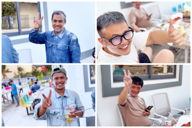 Sitting around, raising glasses, singing and dancing, Wisdom Electric's Cambodian New Year celebration is breathtaking ...