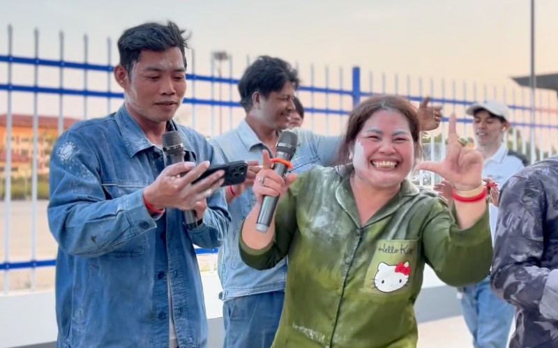 Sitting around, raising glasses, singing and dancing, Wisdom Electric's Cambodian New Year celebration is breathtaking ...