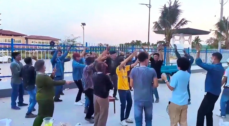 Sitting around, raising glasses, singing and dancing, Wisdom Electric's Cambodian New Year celebration is breathtaking ...