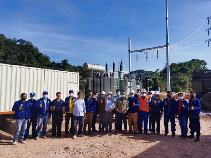 The Laos project successfully delivered electricity